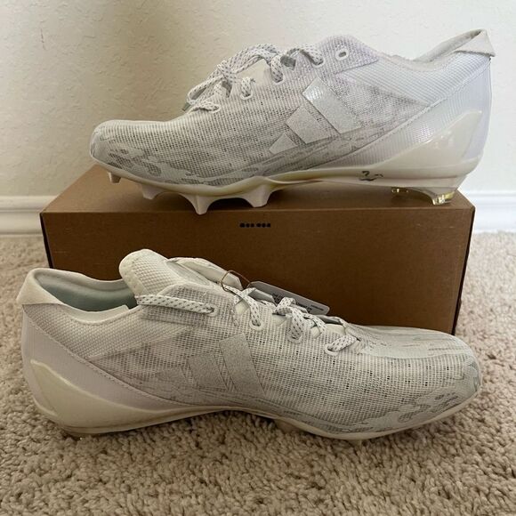 Adidas Adizero Electric Speed White Silver Men's Football Cleats - Picture 2 of 8